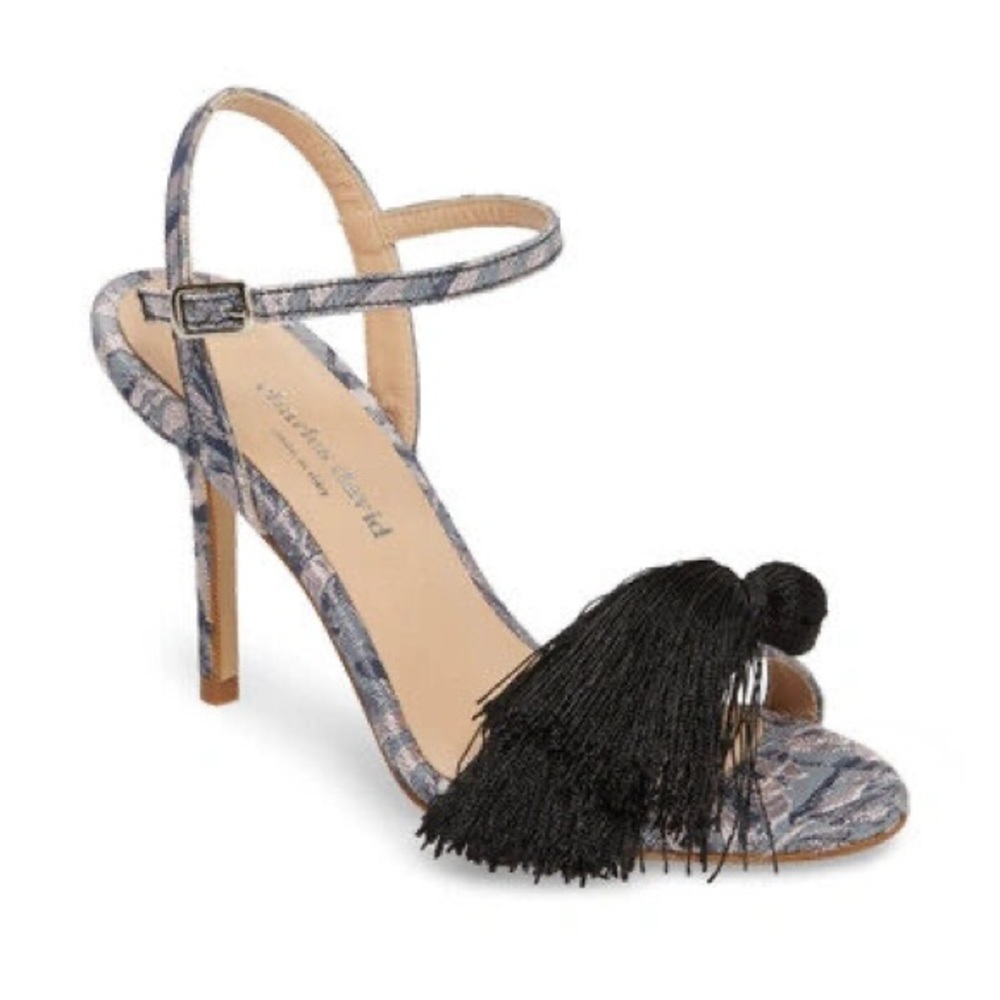 Charles David Collection Italian Sassy Tassel Sandal Heels